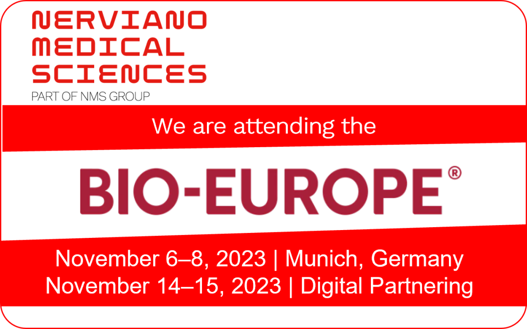 Nerviano Medical Sciences S.r.l. : We are attending the 2023 BIO Europe partnering event in Munich, Germany.