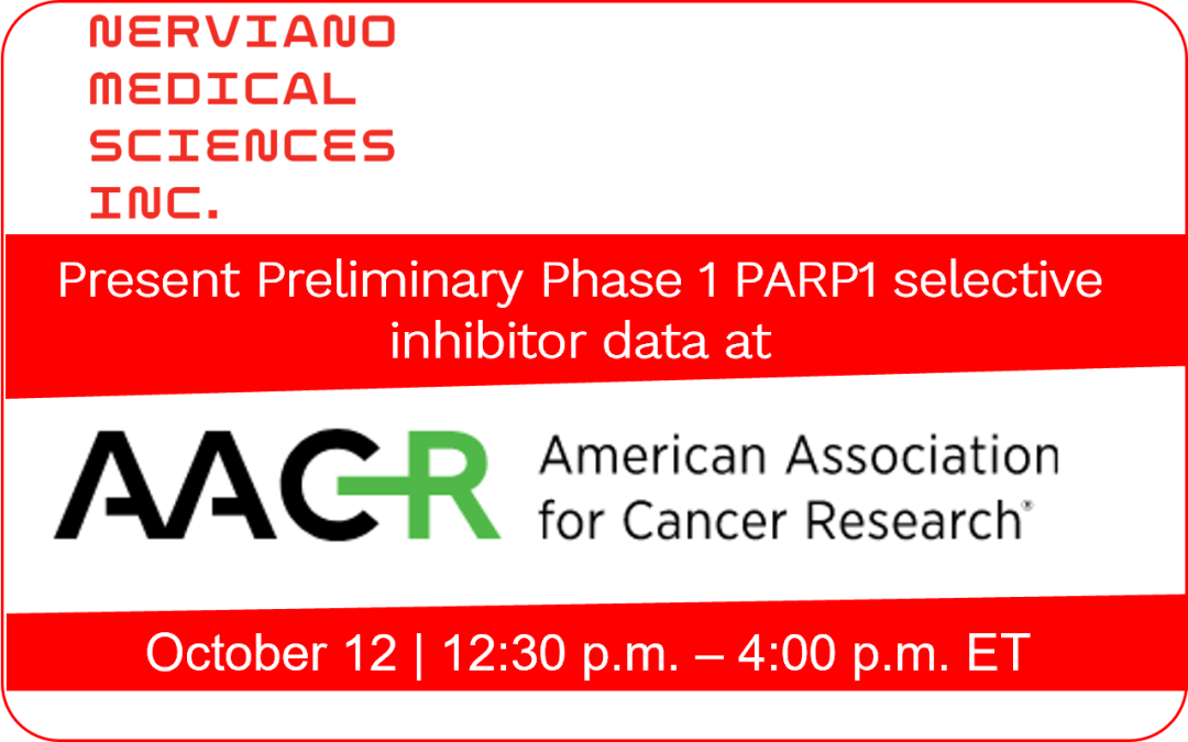 Nerviano Medical Sciences to Present Preliminary Phase 1 PARP1 selective inhibitor data at the 35th AACR-NCI-EORTC International Conference on Molecular Targets and Cancer Therapeutics